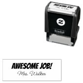 Eigen naam Zelfinkend rubberstempel van leraar Zelfinktende Stempel (In situ)