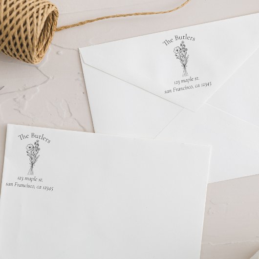 Eigen naam Zelfinking Retouradres Stempel