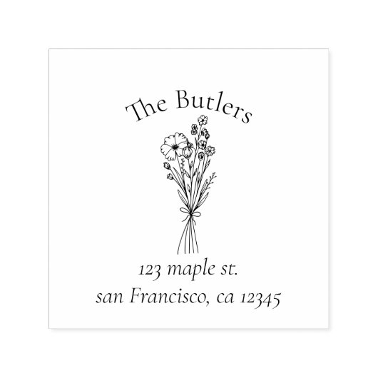 Eigen naam Zelfinking Retouradres Stempel (Design)