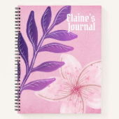 Eigen naam Zelfliefdesjournaal (roze) Notitieboek (Voorkant)