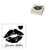 Eigen naam zogende Lips Rubberstempel (Gestempeld)
