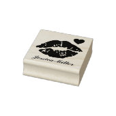 Eigen naam zogende Lips Rubberstempel (Stempel)