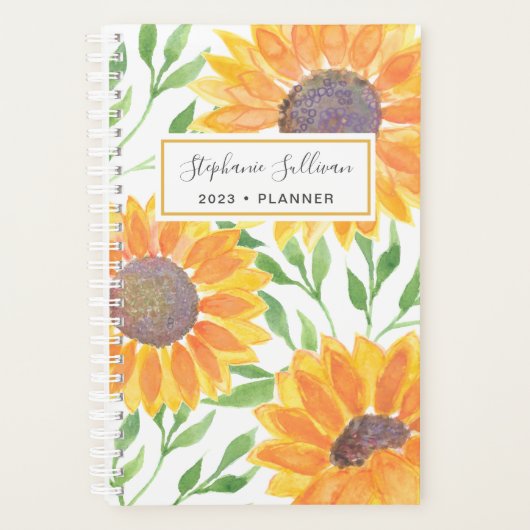 Eigen naam Zonnebloem Planner (Voorkant)