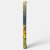 Eigen naam Zonnebloemen  textuur Samsung Galaxy Hoesje (Linkerkant)