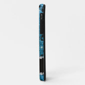 Eigen naam zwarte hemelblauwe glitter dammer Case-Mate iPhone case (Achterkant/links)