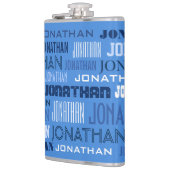 Eigen naamkolf heupfles (Links)