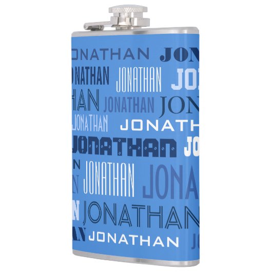 Eigen naamkolf heupfles (Links)