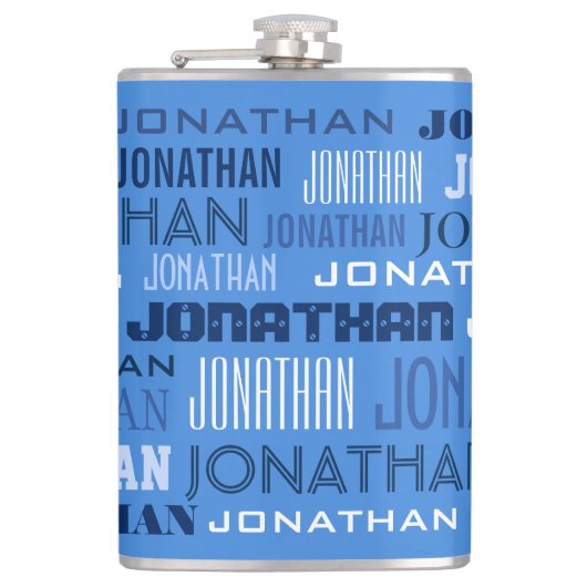 Eigen naamkolf heupfles (Voorkant)