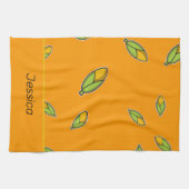 Eigen naammais op sinaasappel theedoek (Horizontaal)