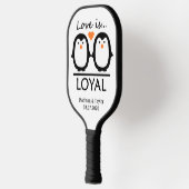 Eigen namen en datum van Penguin Love Pickleball Paddle (Links)