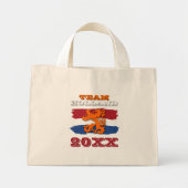 Eigen Nederlands Vlag Oranje Lionteam 2023 Mini Tote Bag (Voorkant)