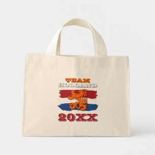 Eigen Nederlands Vlag Oranje Lionteam 2023 Mini Tote Bag