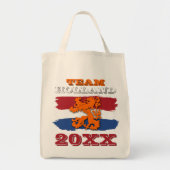 Eigen Nederlands Vlag Oranje Lionteam 2023 Tote Bag (Voorkant)