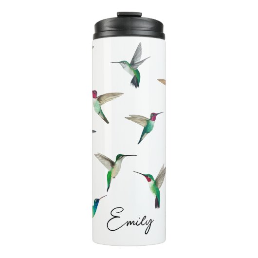 Eigen Noord-Amerikaanse Hummingbird Thermal Tumble Thermosbeker (Voorkant)