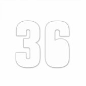 Eigen nummer recycling vuilnisbakadres sticker (Voorkant)