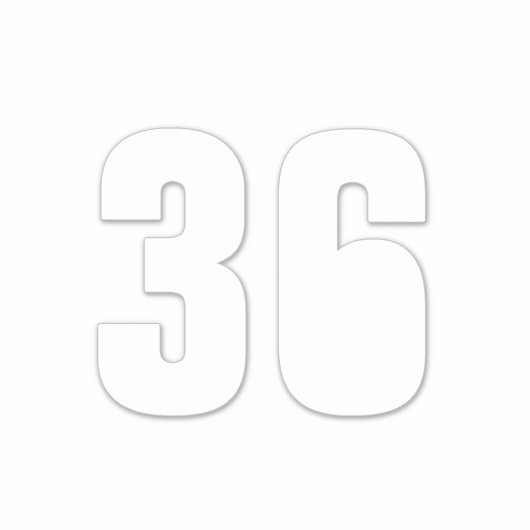 Eigen nummer recycling vuilnisbakadres sticker (Voorkant)