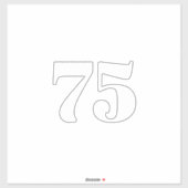 Eigen nummer recycling vuilnisbakadres sticker (Vel)