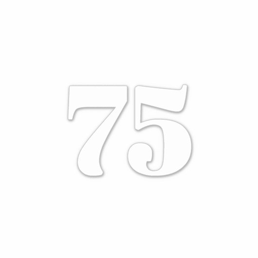 Eigen nummer recycling vuilnisbakadres sticker (Voorkant)