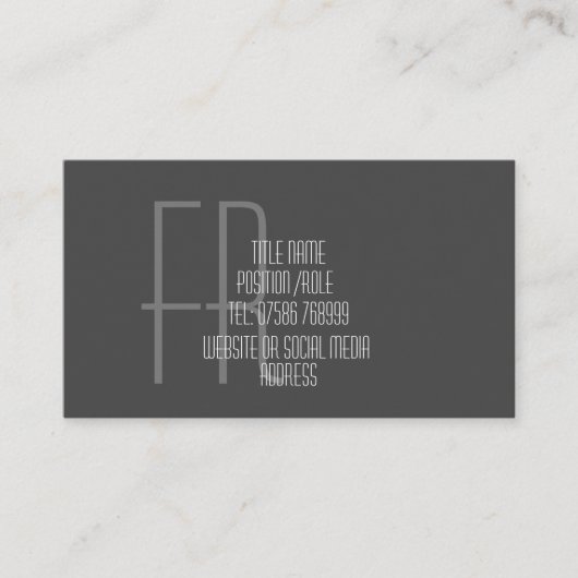 Eigen of drop spatten rimpels splash visitekaartje (Voorkant)