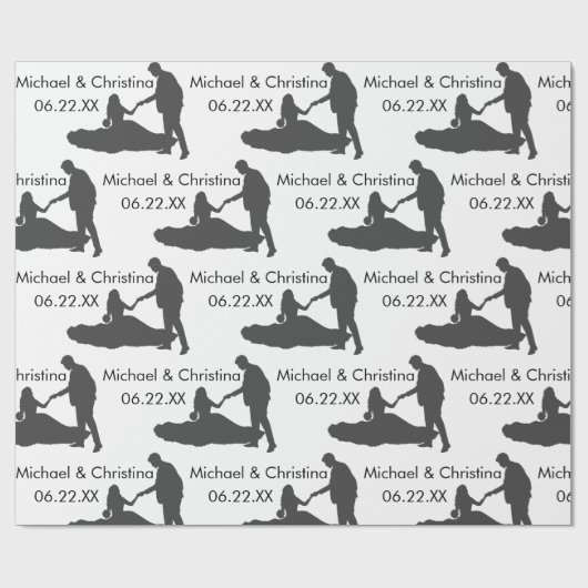Eigen omslagpapier voor Silhouette-namen Cadeaupapier (Vlak)