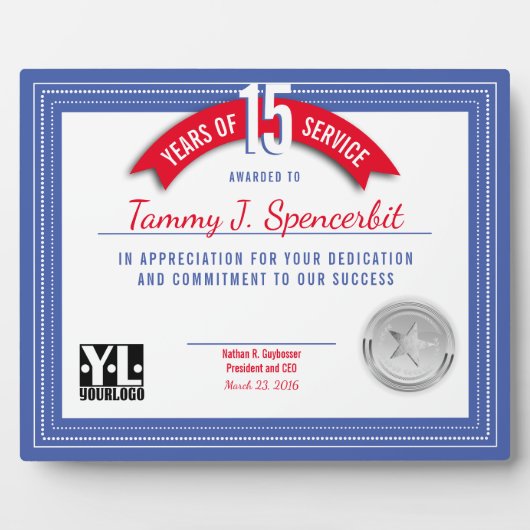 Eigen onderscheiding van mijlpaal in kleur fotoplaat (Voorkant)