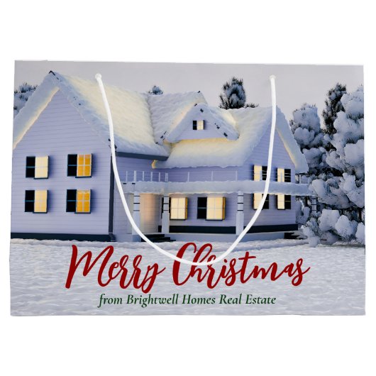 Eigen onroerend goed voor kerstmis groot cadeauzakje (Achterkant)