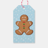 Eigen ontbijtkoek en sneeuwvlokken Blauwe Labels m Cadeaulabel (Achterkant)