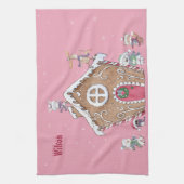 Eigen ontbijtkoek voor ijsschaatsen theedoek (Verticaal)