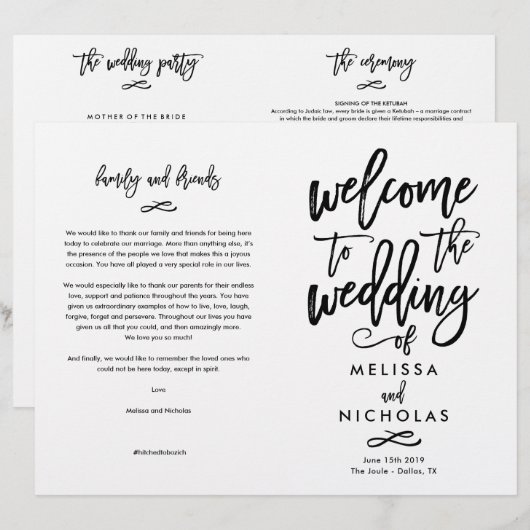 Eigen ontwerp - programma Melissa en Nicholas FINA (Voorkant / Achterkant)