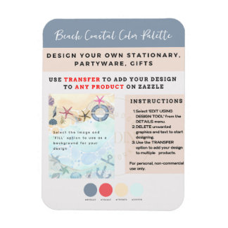 Eigen ontwerp strand kust nautisch magneet