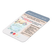 Eigen ontwerp strand kust zeil- magneet (Linkerzijde)