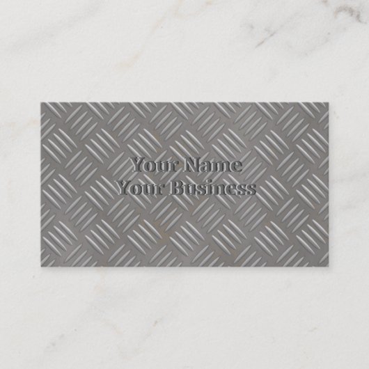 Eigen opdruk van Aluminium metaal Visitekaartje (Voorkant)