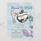 Eigen order/mermaid gender laat definitieve versie feestdagenkaart (Voorkant / Achterkant)