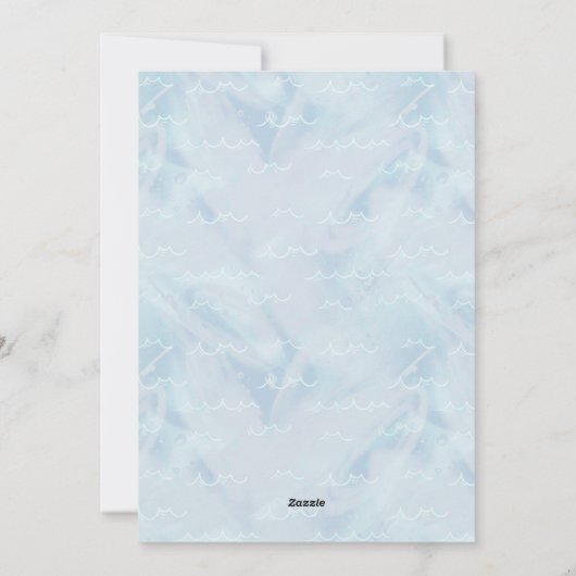 Eigen order/mermaid gender laat definitieve versie feestdagenkaart (Achterkant)