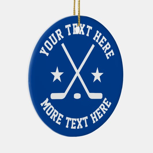 Eigen ornament voor ijshockeysport (Rechts)