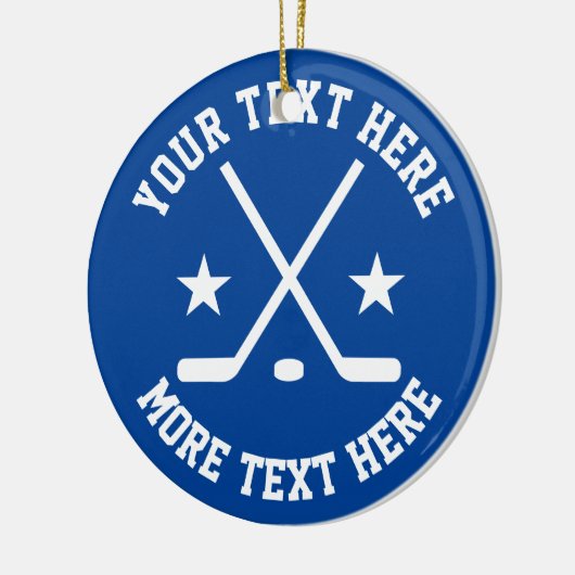 Eigen ornament voor ijshockeysport (Links)