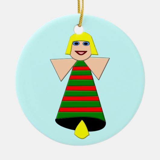 Eigen Ornament voor kerstbeenderen met fijne kerst (Voorkant)