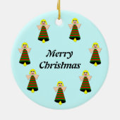 Eigen Ornament voor kerstbeenderen met fijne kerst (Achterkant)