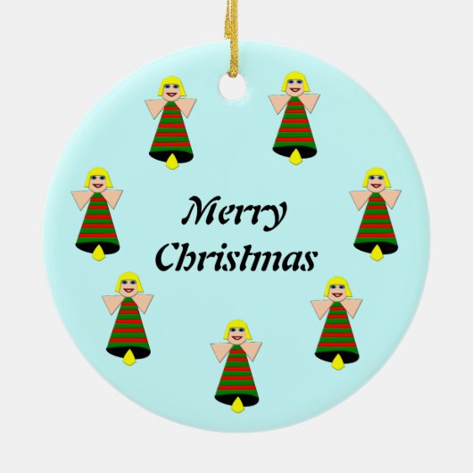 Eigen Ornament voor kerstbeenderen met fijne kerst (Achterkant)