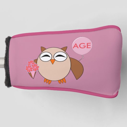 Eigen ouderdom, vogeldag, Hoesje Golf Putter Golfheadcover (Voorkant)