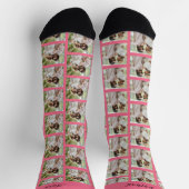 Eigen paar 2 foto's en namen uniek sokken (Top)