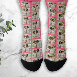 Eigen paar 2 foto's en namen uniek sokken