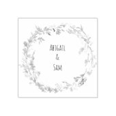 Eigen paardebloem lijst rubberstempel (Afrduk)