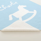 Eigen paardensportdeken voor de baby sherpa deken (3/4)