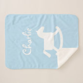 Eigen paardensportdeken voor de baby sherpa deken (Voorkant (horizontaal))