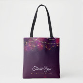 Eigen Paars goud bedankt kerstcadeau Tote Bag (Voorkant)