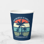 Eigen partij voor bloederige familie Reunion Sunse Papieren Bekers (Voorkant)