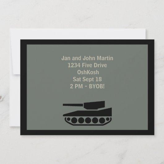 Eigen partij voor militaire implementatie kaart (Achterkant)