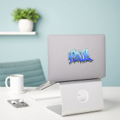 Eigen "Paul" Graffiti Vinyl Sticker (Laptop op bureau)