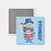 Eigen personages uit de snuitbus voor kerstmis. magneet (Voorkant / Achterkant)